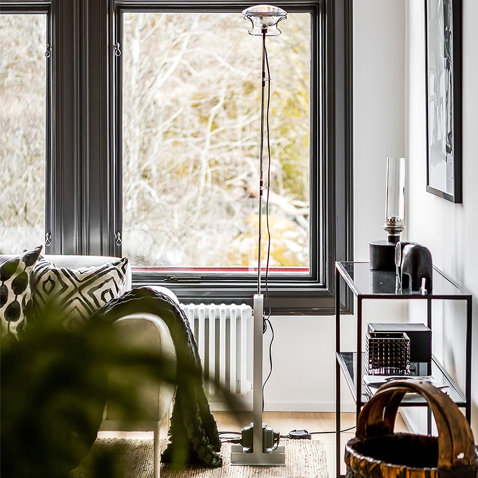 Adjustable LED Floor Lamp | Dimmable, Metal Design & Ideal for Living Room Lighting