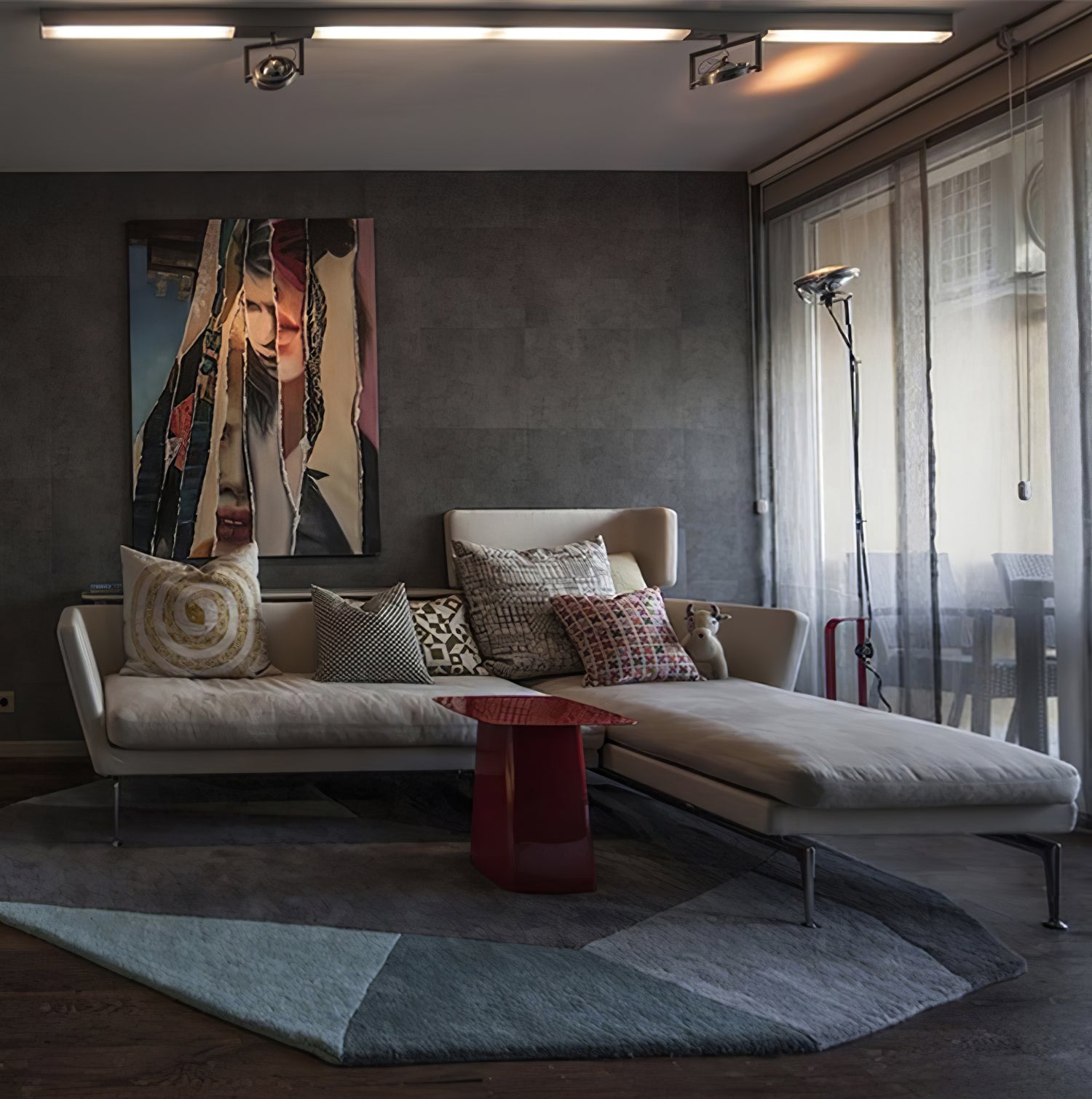 Adjustable LED Floor Lamp | Dimmable, Metal Design & Ideal for Living Room Lighting