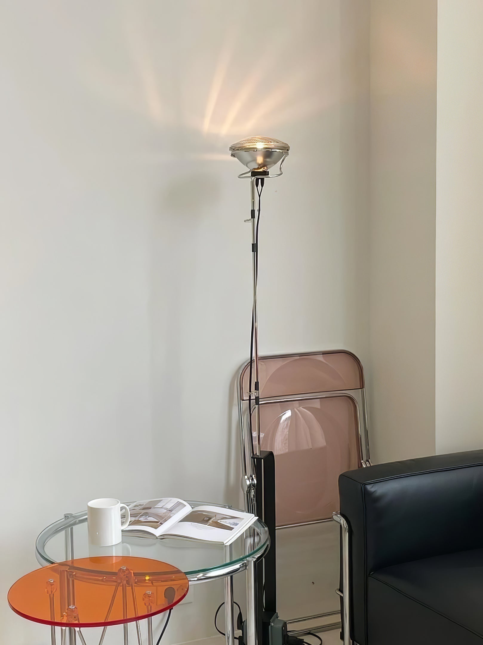 Adjustable LED Floor Lamp | Dimmable, Metal Design & Ideal for Living Room Lighting