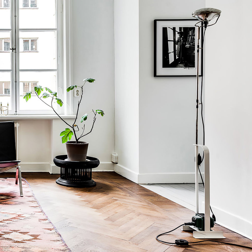 Adjustable LED Floor Lamp | Dimmable, Metal Design & Ideal for Living Room Lighting