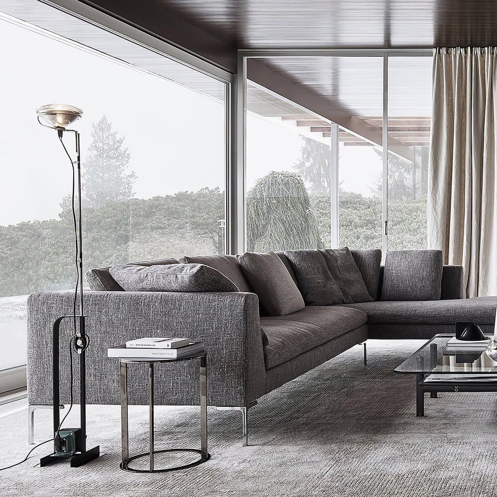 Adjustable LED Floor Lamp | Dimmable, Metal Design & Ideal for Living Room Lighting