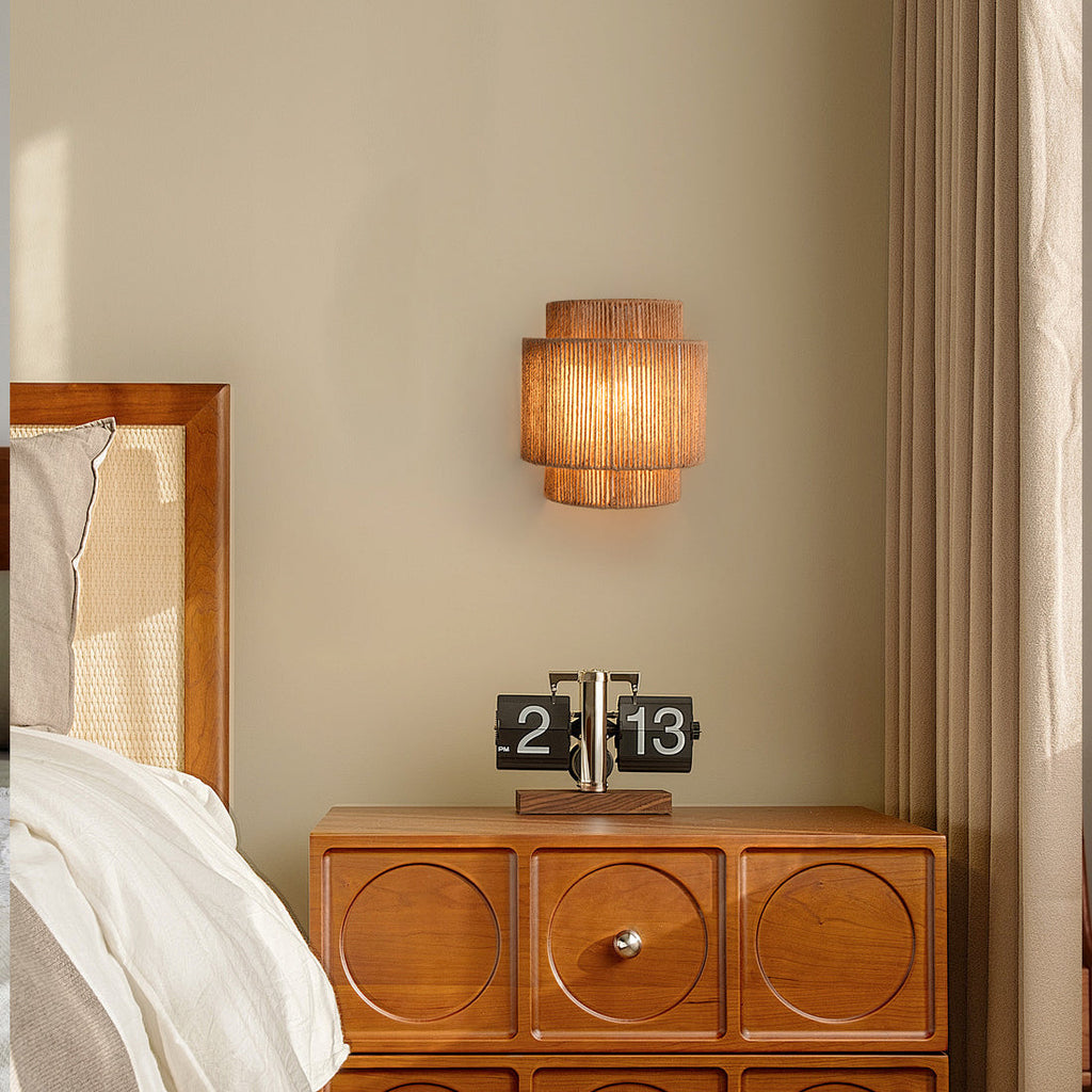 LED Rope Wall Lamp - Adjustable Fixture with Warm White Light for Living Room, Bedroom & Hallway Lighting