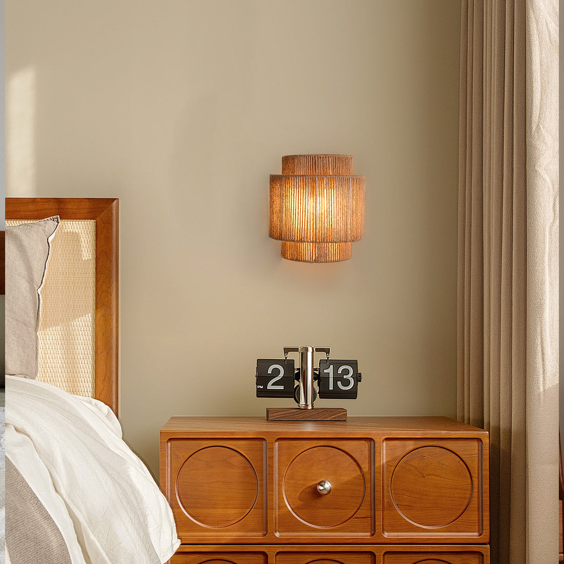 LED Rope Wall Lamp - Adjustable Fixture with Warm White Light for Living Room, Bedroom & Hallway Lighting