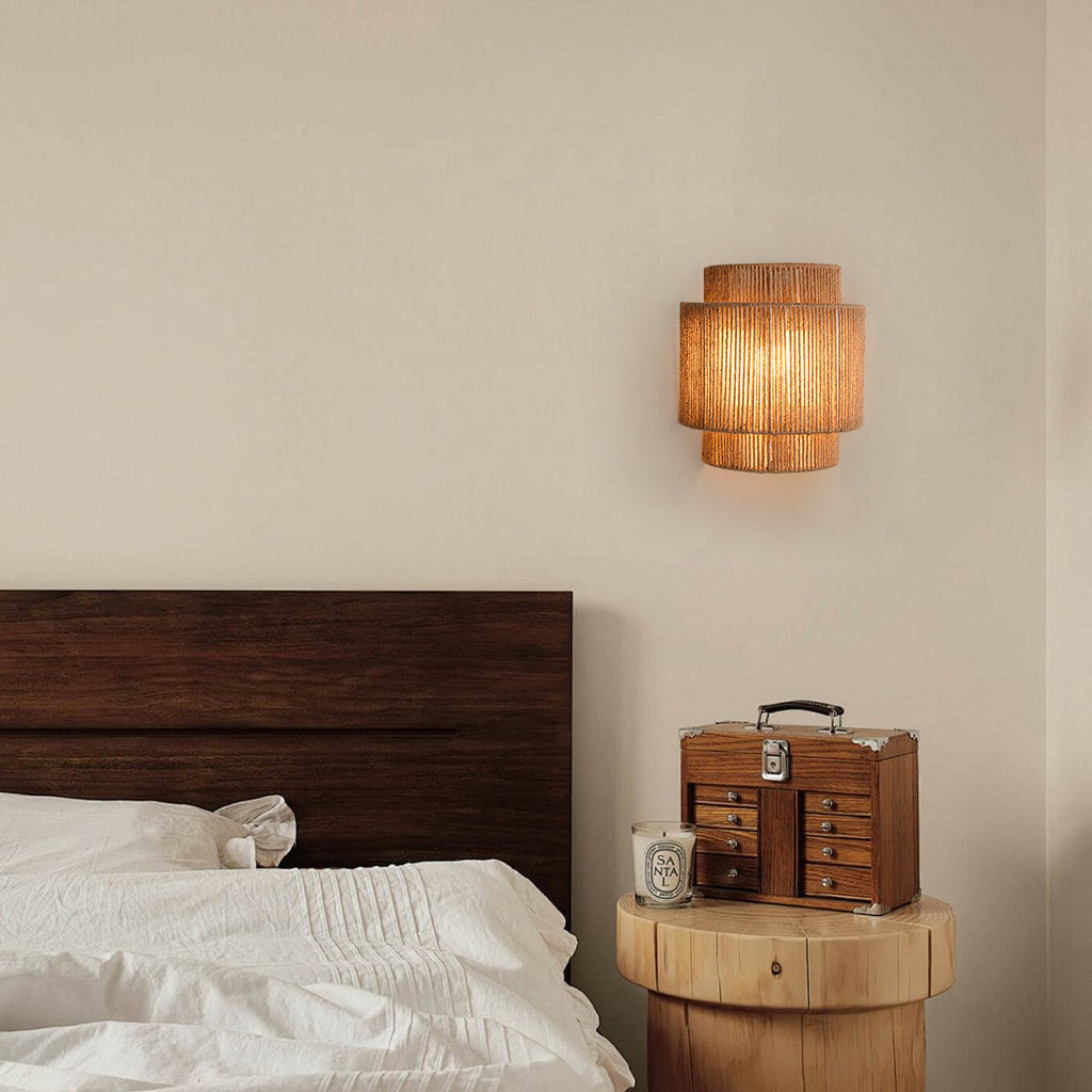 LED Rope Wall Lamp - Adjustable Fixture with Warm White Light for Living Room, Bedroom & Hallway Lighting