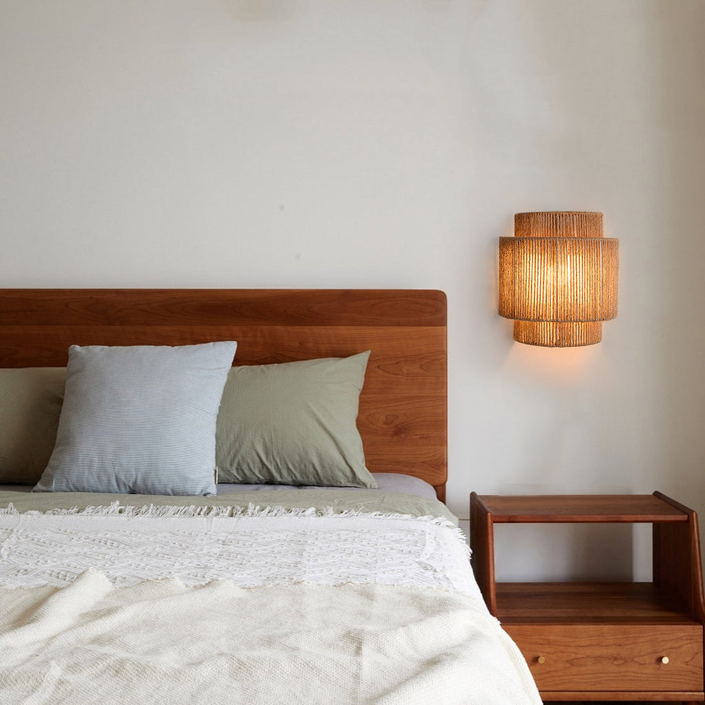 LED Rope Wall Lamp - Adjustable Fixture with Warm White Light for Living Room, Bedroom & Hallway Lighting