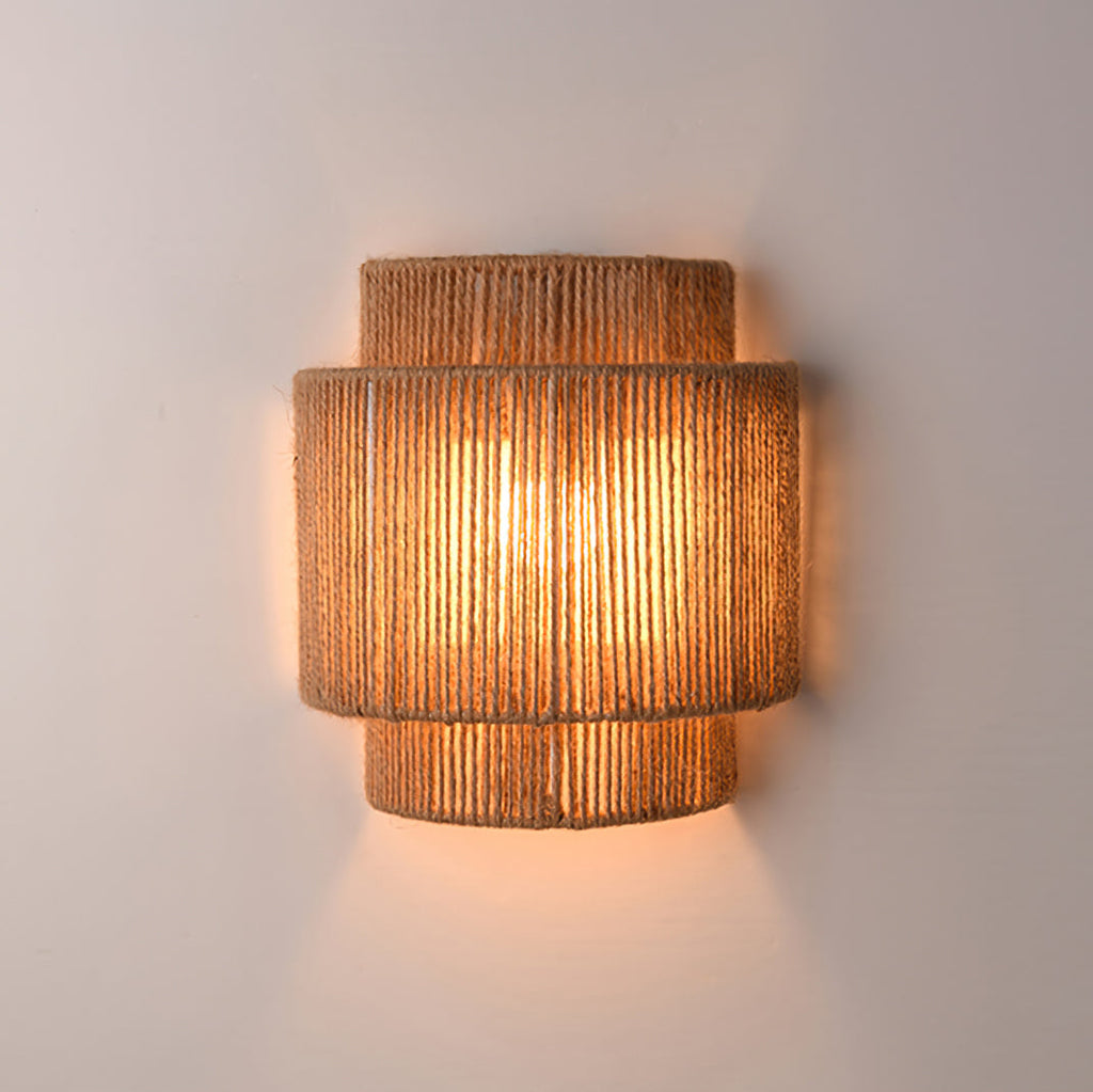 LED Rope Wall Lamp - Adjustable Fixture with Warm White Light for Living Room, Bedroom & Hallway Lighting