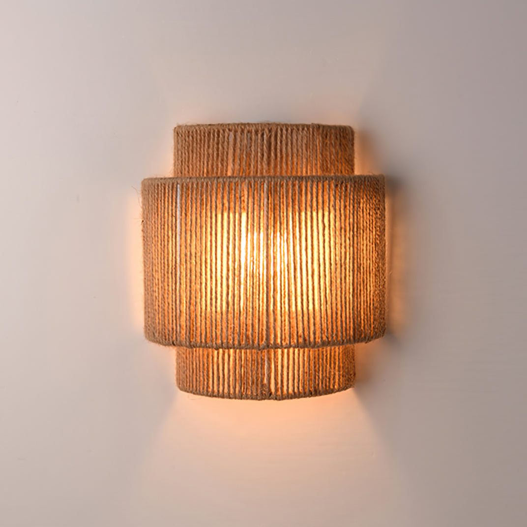 LED Rope Wall Lamp - Adjustable Fixture with Warm White Light for Living Room, Bedroom & Hallway Lighting