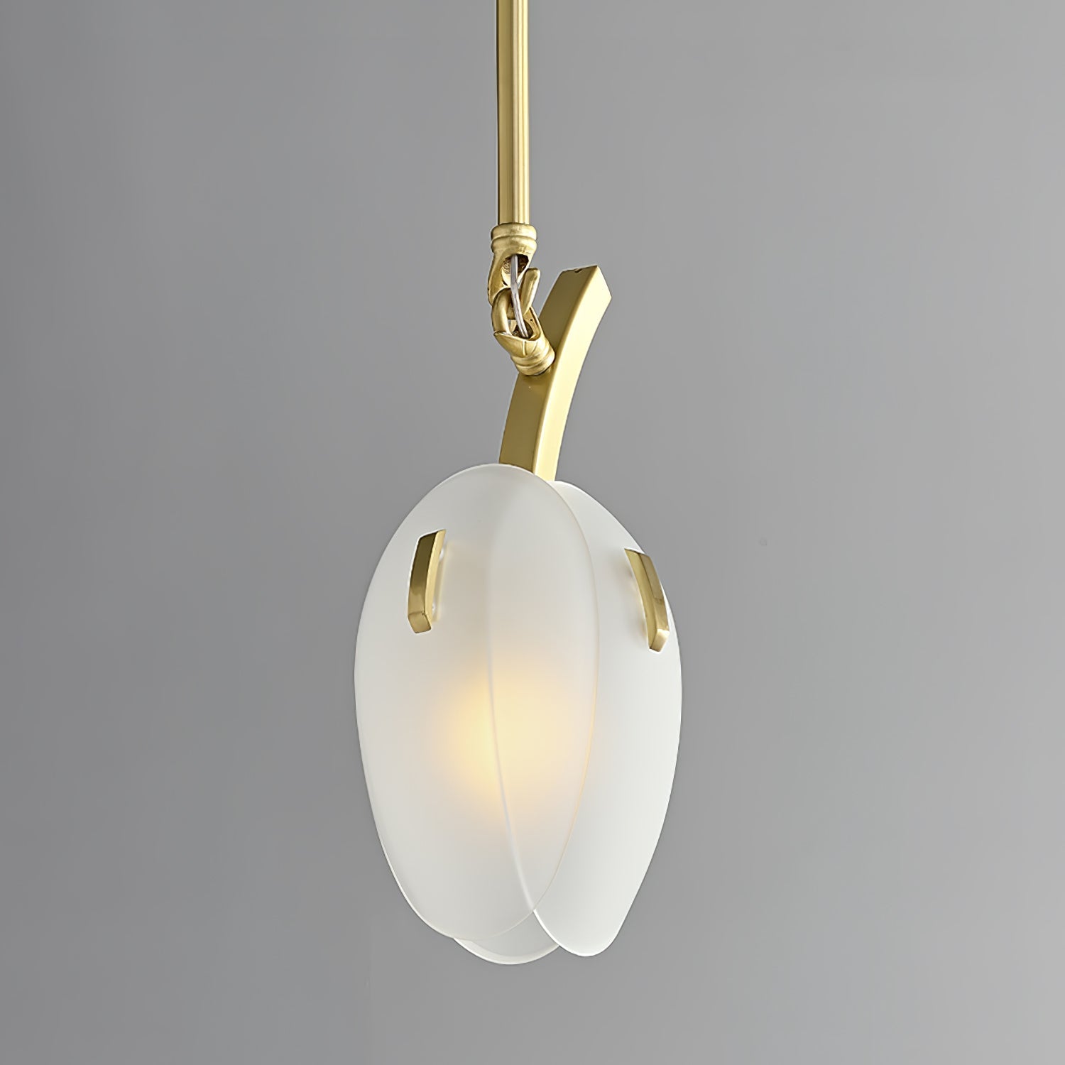Tulip Bud Chandelier | Hand-Blown Glass, Gold Finish & Ideal for Indoor Spaces