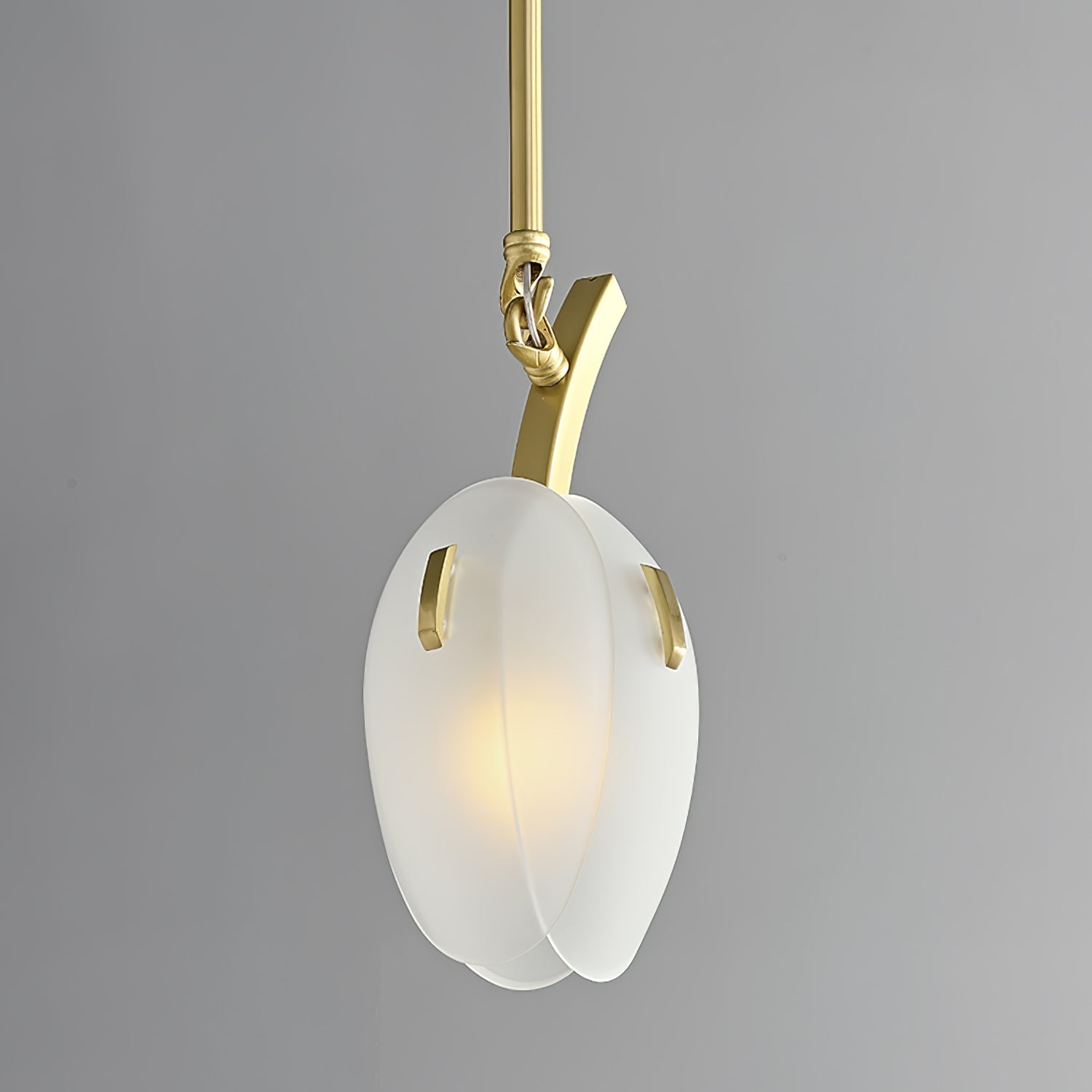 Tulip Bud Chandelier | Hand-Blown Glass, Gold Finish & Ideal for Indoor Spaces