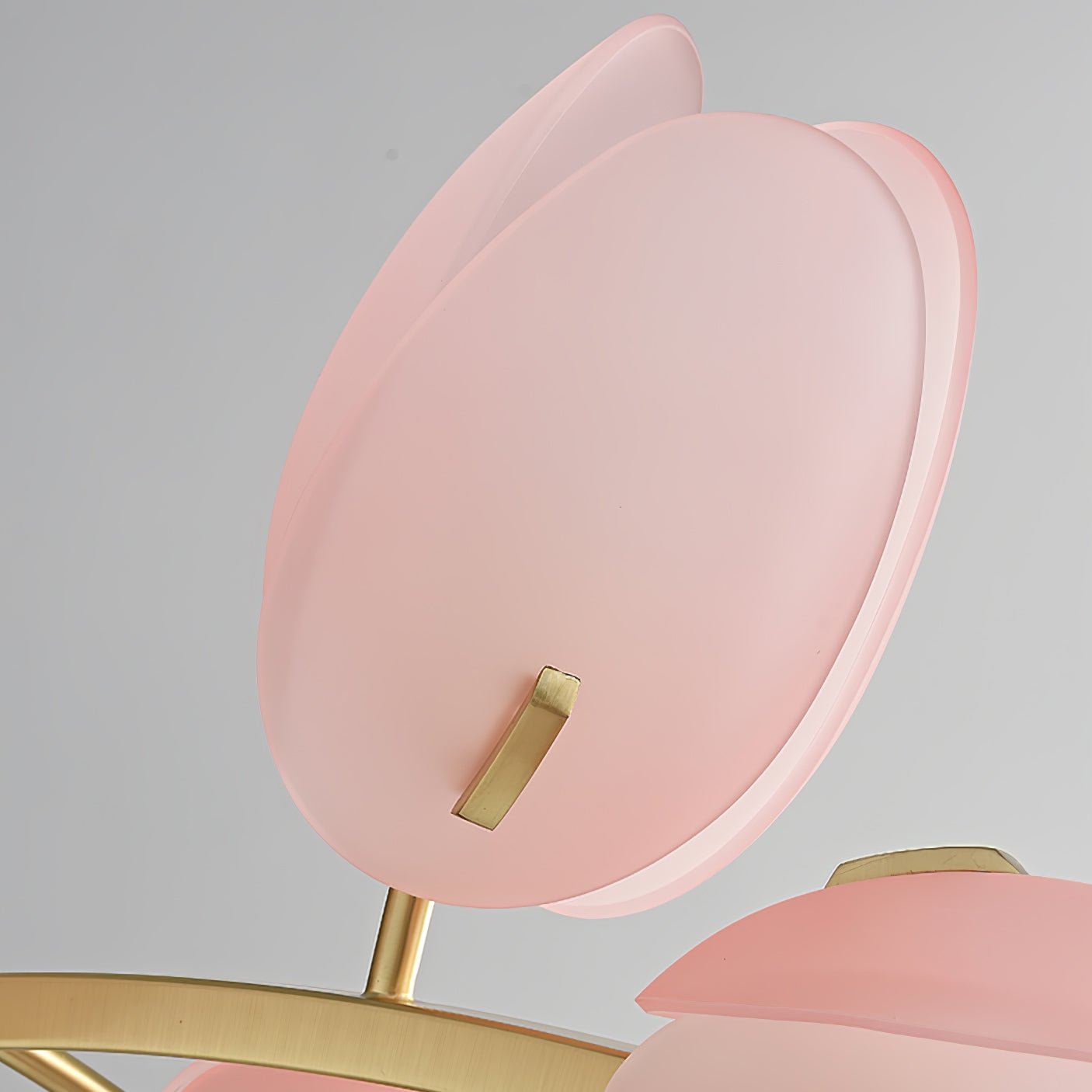 Tulip Bud Chandelier | Hand-Blown Glass, Gold Finish & Ideal for Indoor Spaces