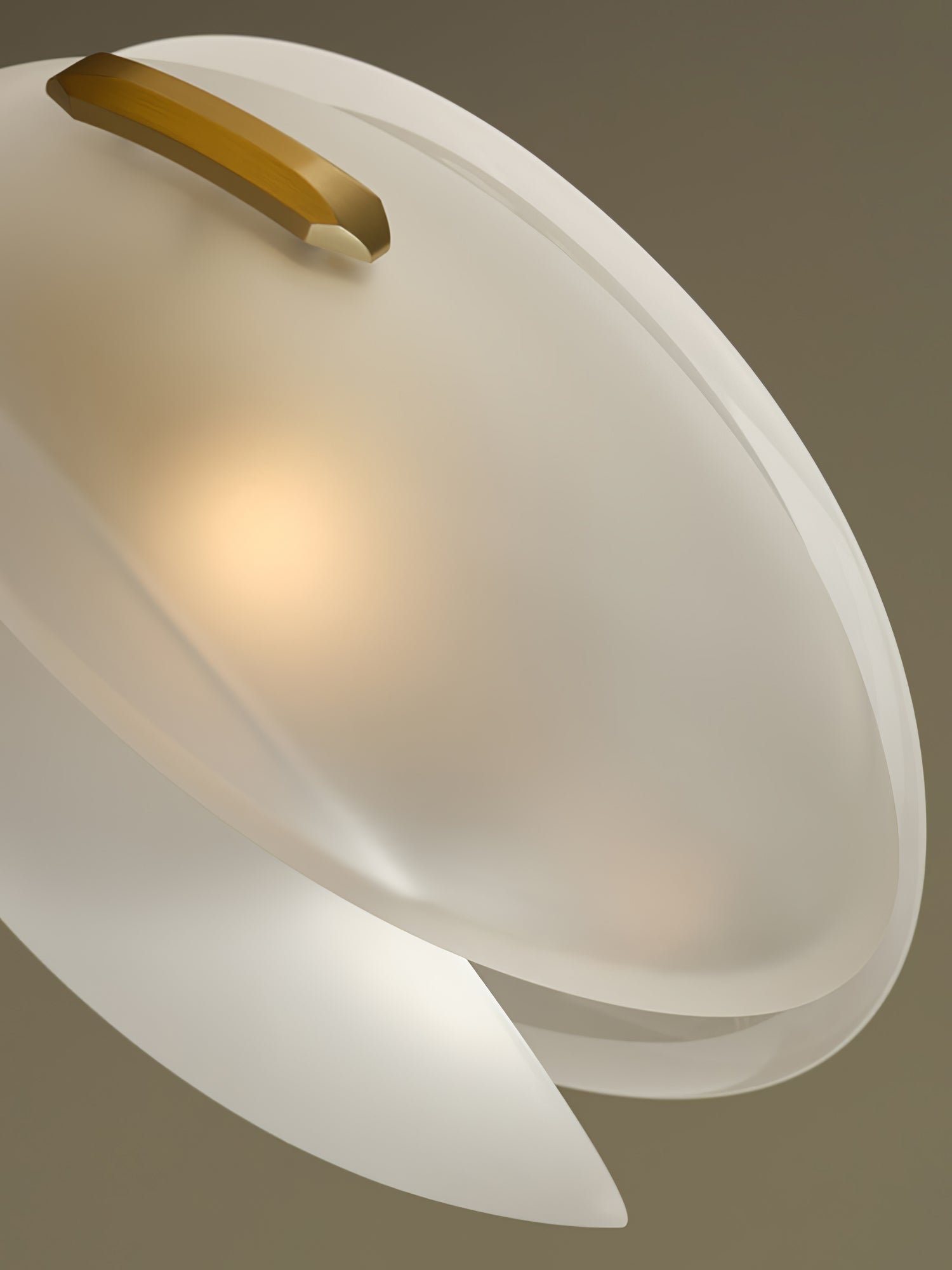 Tulip Bud Chandelier | Hand-Blown Glass, Gold Finish & Ideal for Indoor Spaces