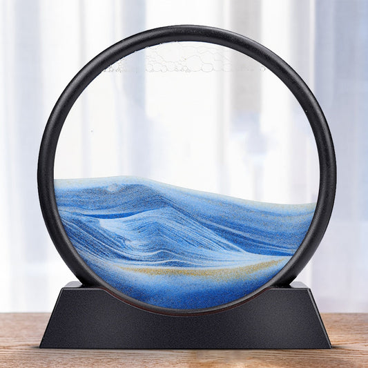 Elegant Sand Art Gifts: Intricate Circle Sand Art for Office Desk Decor and Adult Relaxation