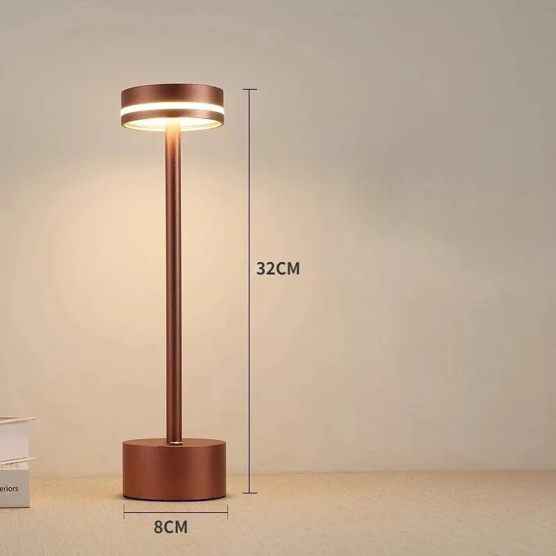Modern Minimalist Touch Control Table Lamp – Adjustable LED Night Light for Home, Café, Hotel