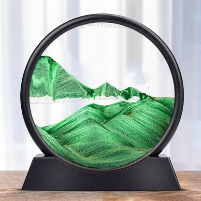 Elegant Sand Art Gifts: Intricate Circle Sand Art for Office Desk Decor and Adult Relaxation