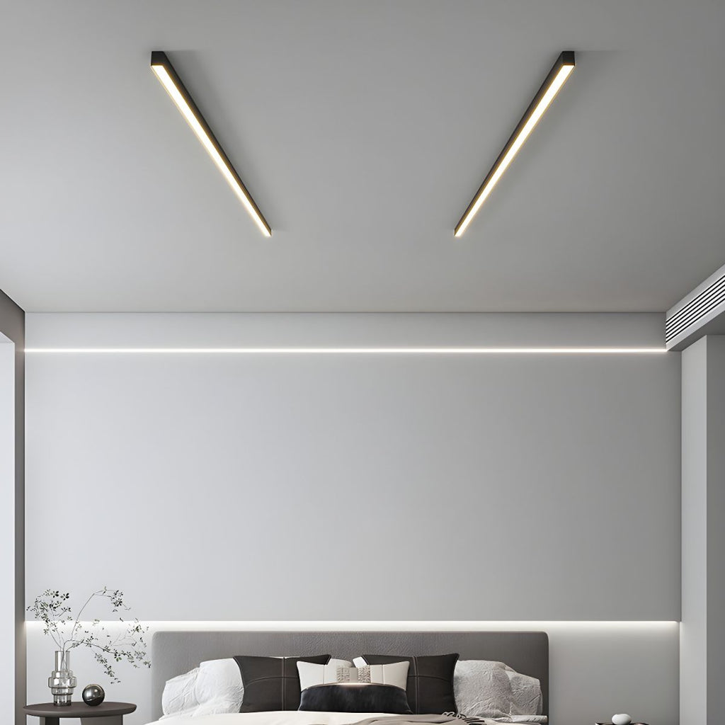 Ultra Slim Linear Ceiling Light | Integrated LED, IP20 Damp-Rated & Ideal for Modern Kitchens and Office Spaces