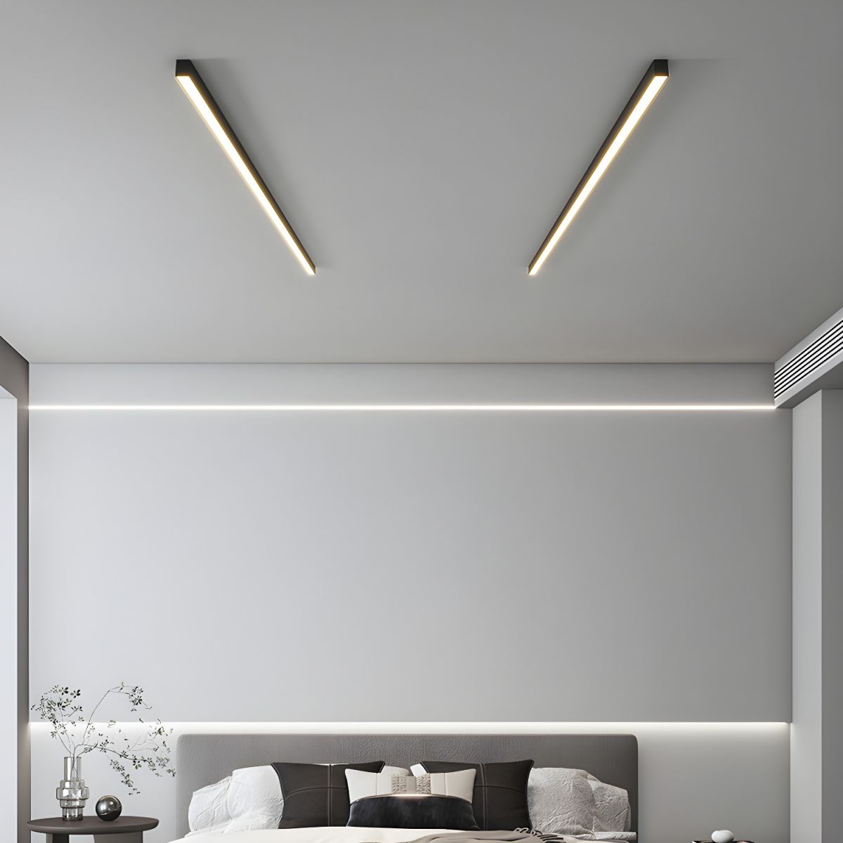 Ultra Slim Linear Ceiling Light | Integrated LED, IP20 Damp-Rated & Ideal for Modern Kitchens and Office Spaces