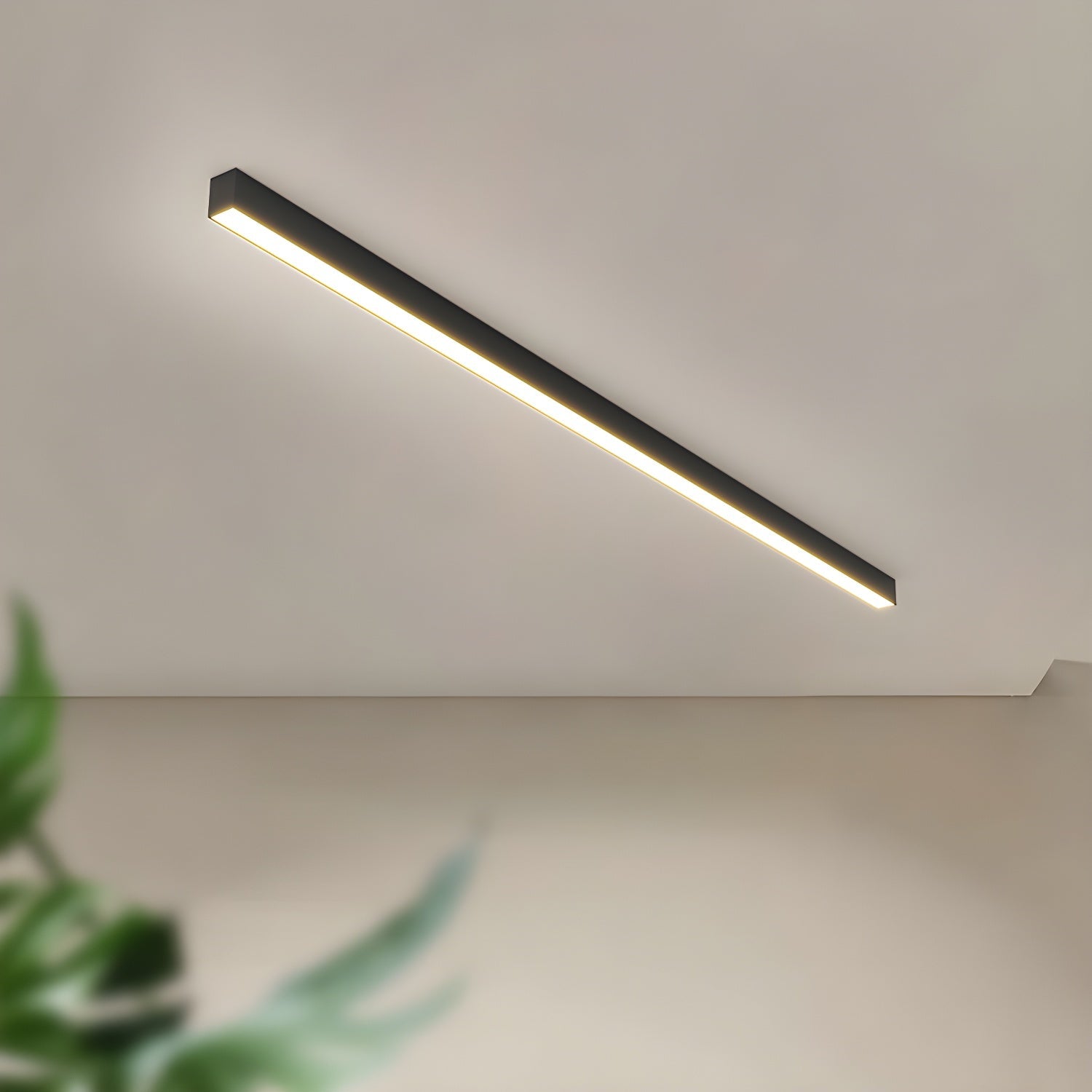 Ultra Slim Linear Ceiling Light | Integrated LED, IP20 Damp-Rated & Ideal for Modern Kitchens and Office Spaces