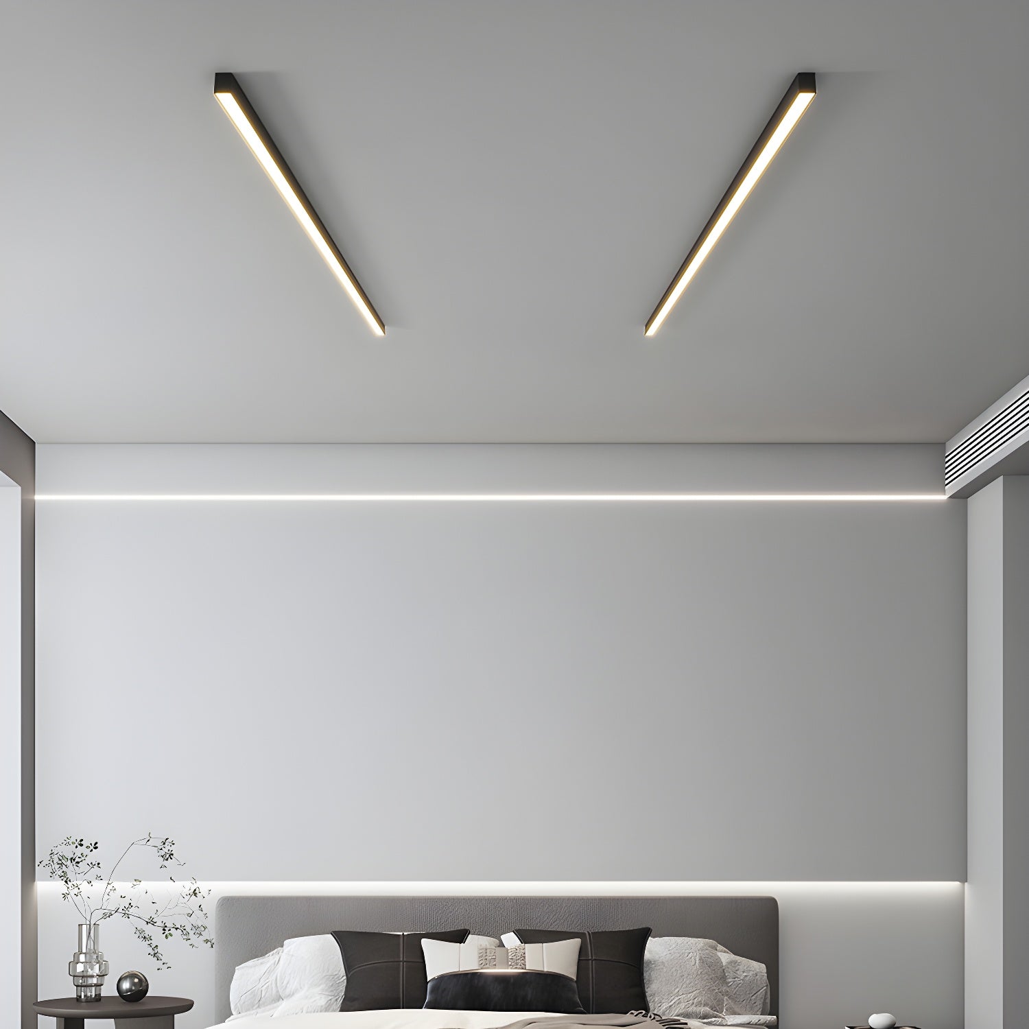 Ultra Slim Linear Ceiling Light | Integrated LED, IP20 Damp-Rated & Ideal for Modern Kitchens and Office Spaces