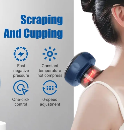 Cupping Massager with Heating Function | Electric Vacuum Device for Targeted Muscle Therapy