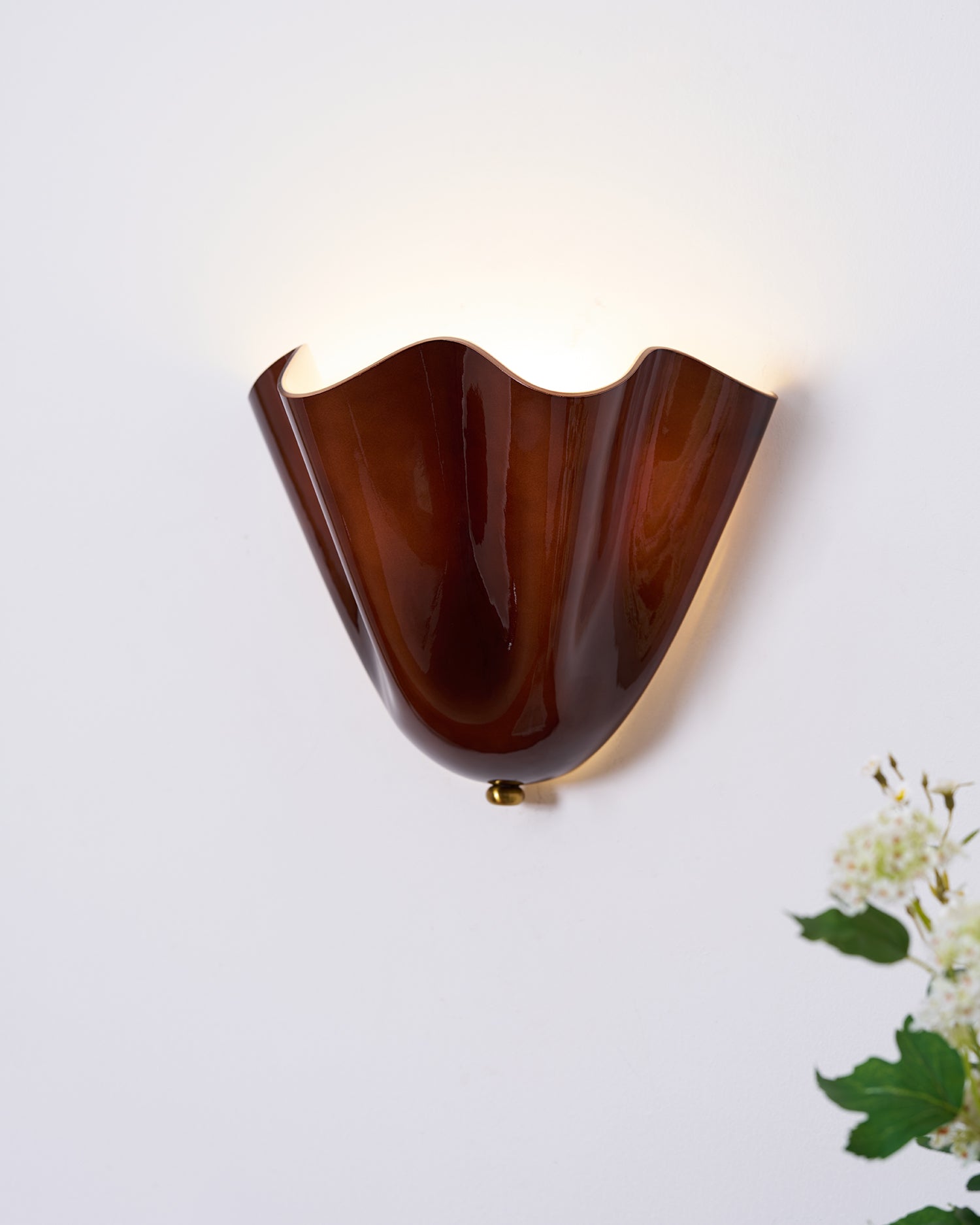 Petalia Wall Light | Soft Curves, Translucent Finish & Ambient Glow for Hallways, Bedrooms & Living Rooms