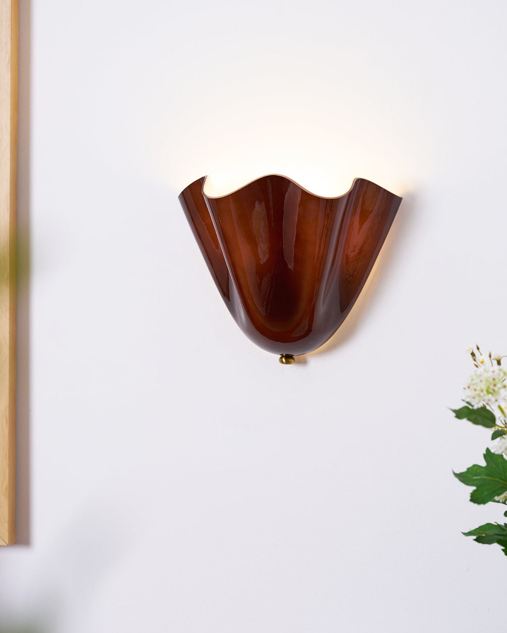 Petalia Wall Light | Soft Curves, Translucent Finish & Ambient Glow for Hallways, Bedrooms & Living Rooms