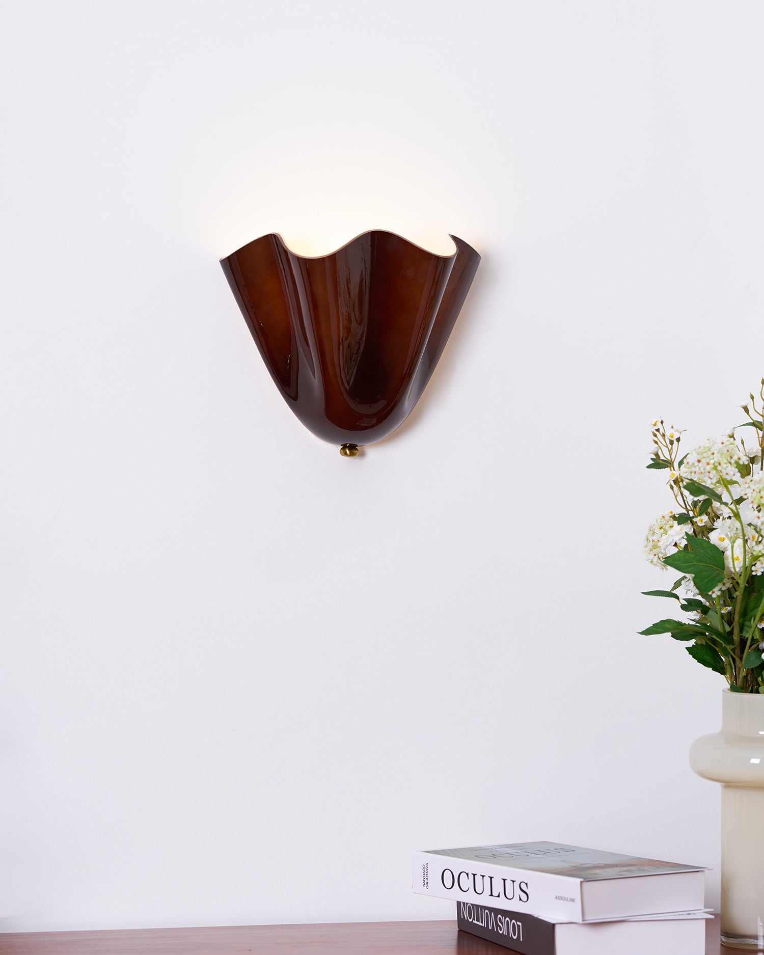 Petalia Wall Light | Soft Curves, Translucent Finish & Ambient Glow for Hallways, Bedrooms & Living Rooms