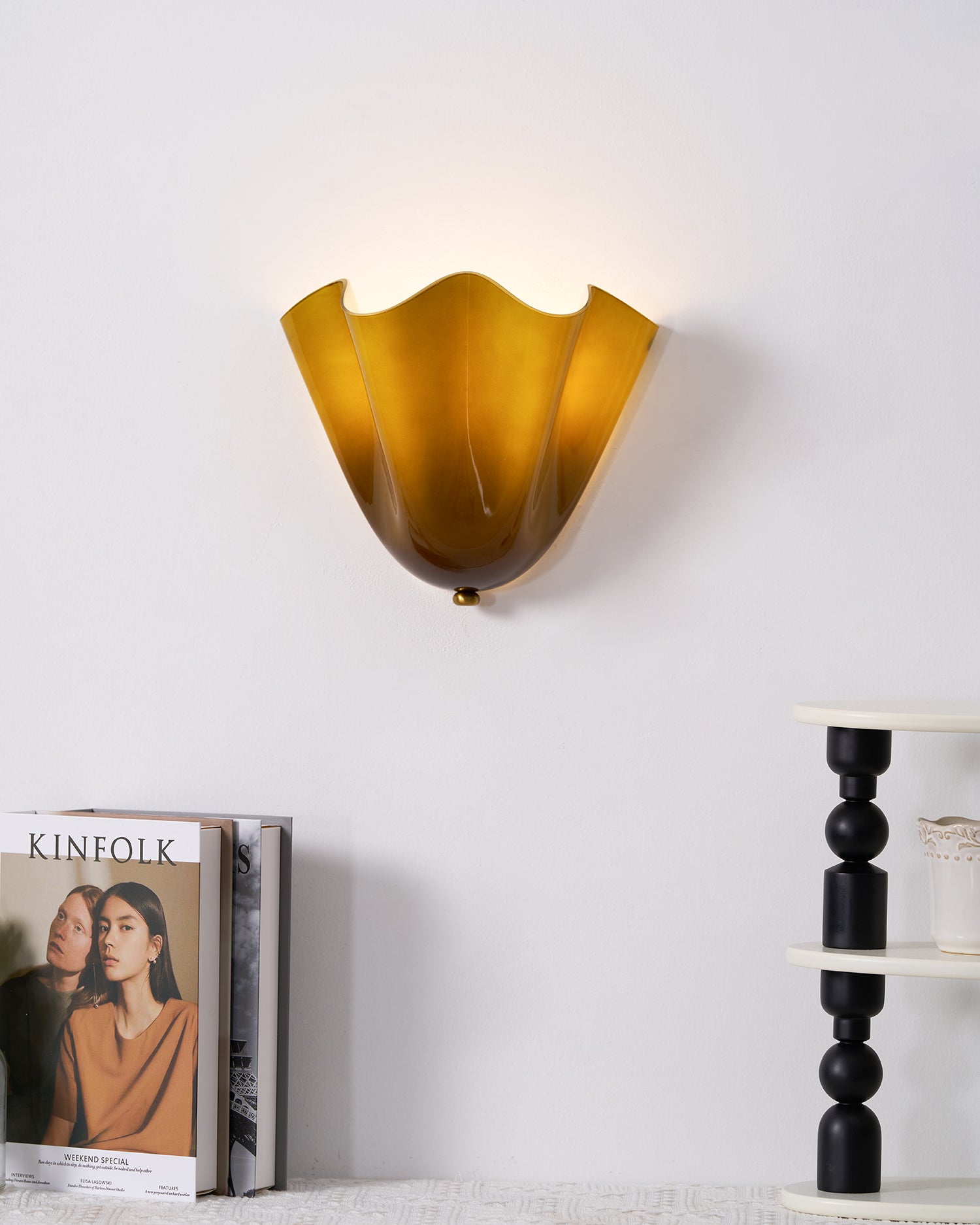 Petalia Wall Light | Soft Curves, Translucent Finish & Ambient Glow for Hallways, Bedrooms & Living Rooms