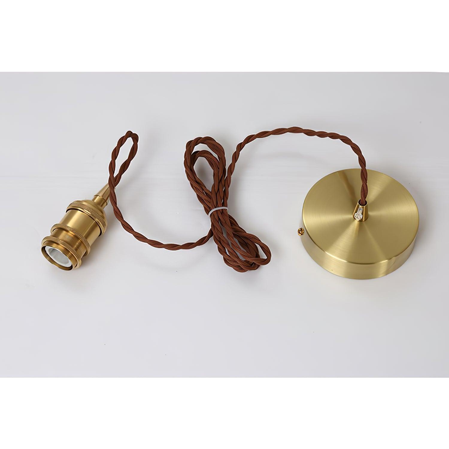 Vintage Brass & Glass Pendant Light | Cozy, Rustic Design for Indoor Spaces & Ambient Lighting