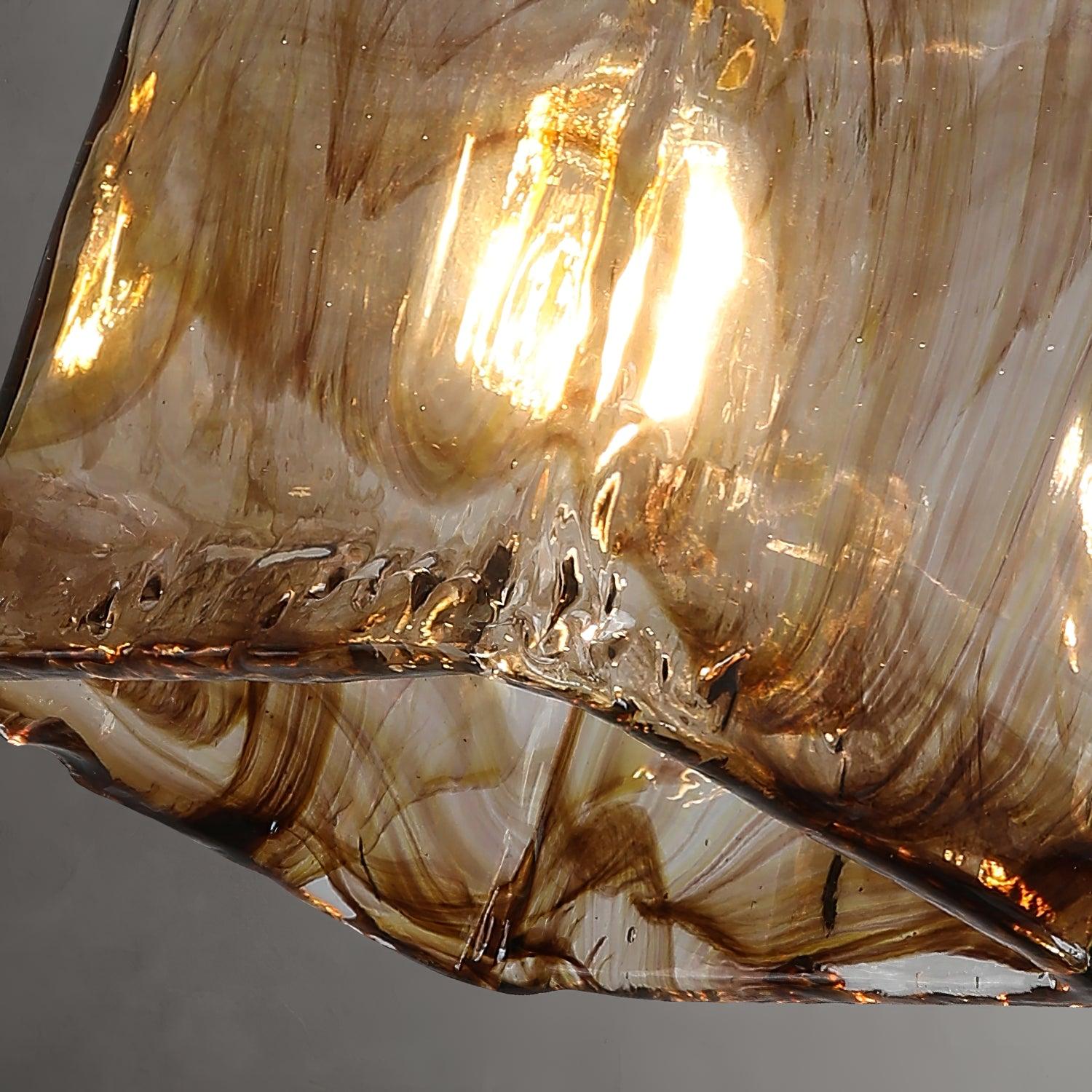 Vintage Brass & Glass Pendant Light | Cozy, Rustic Design for Indoor Spaces & Ambient Lighting