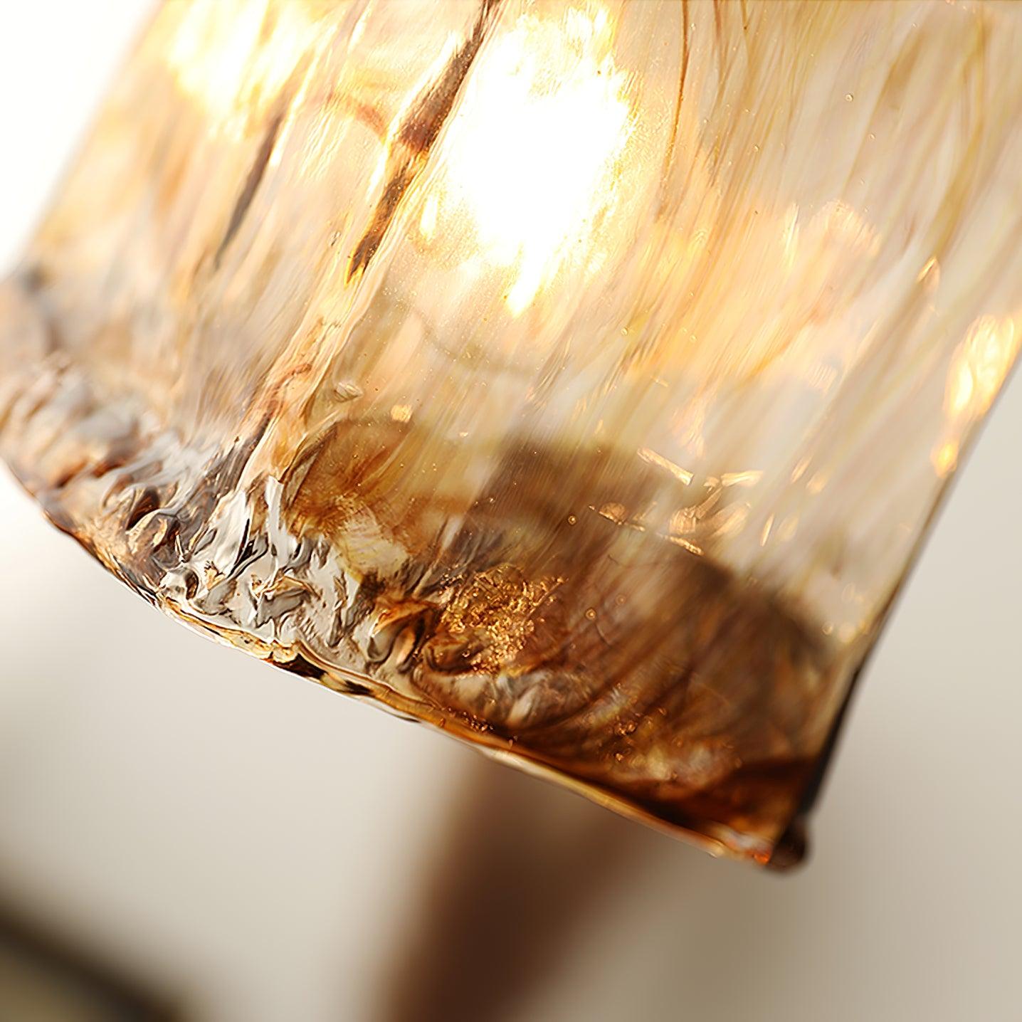 Vintage Brass & Glass Pendant Light | Cozy, Rustic Design for Indoor Spaces & Ambient Lighting