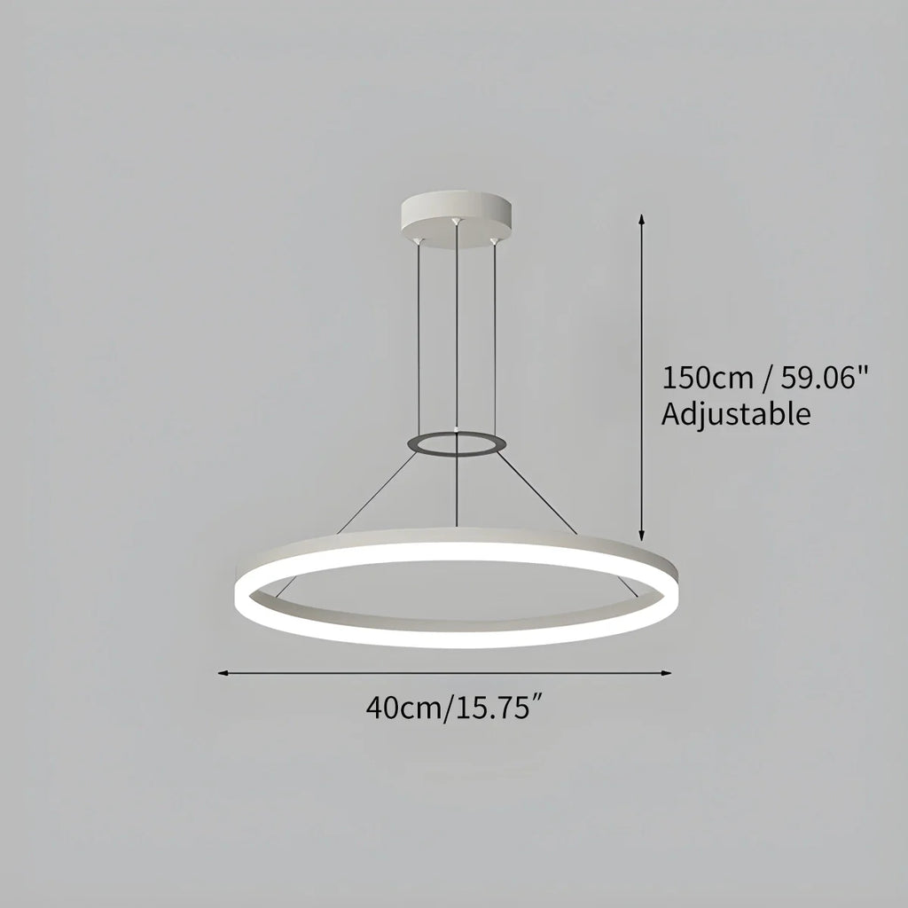 Circular LED Pendant Light | Modern Design, Energy-Saving & Ideal for Living Room, Kitchen, and Office Spaces