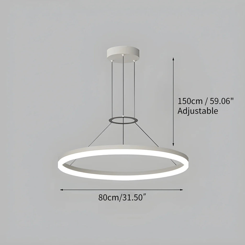 Circular LED Pendant Light | Modern Design, Energy-Saving & Ideal for Living Room, Kitchen, and Office Spaces