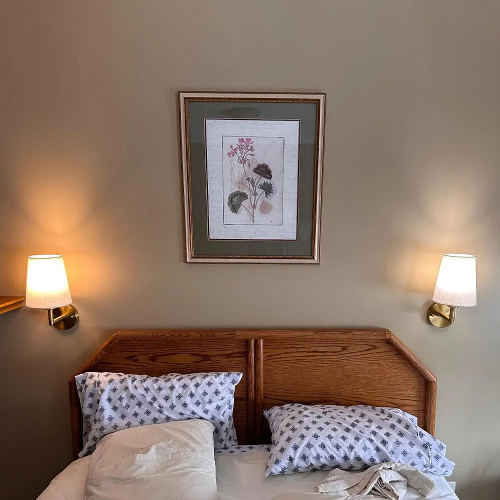 Wireless Fabric Wall Lamp Set - Modern Soft Light Fixtures for Bedroom, Living Room, and Hallway Decor (2 Packs)