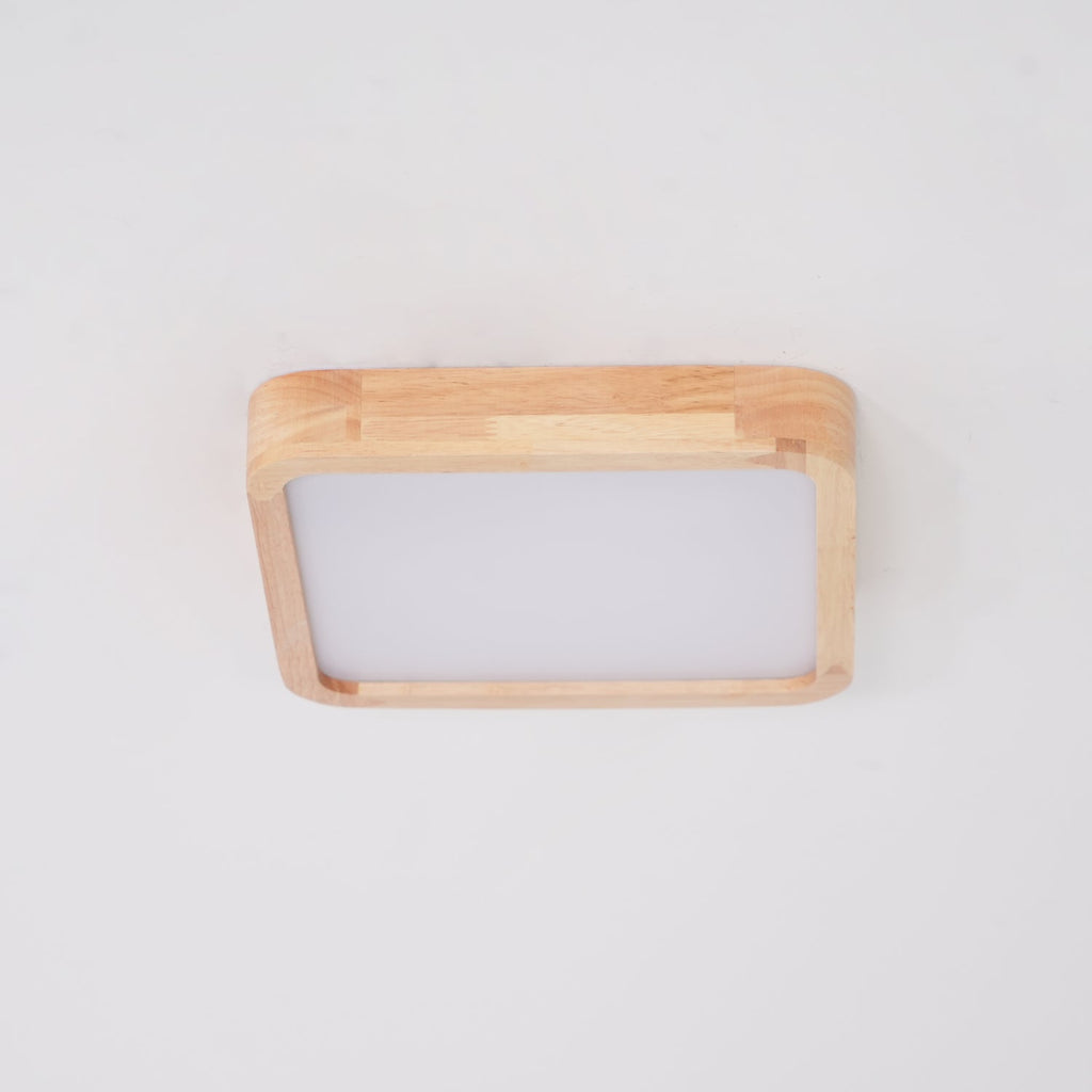 Wooden Geometric Ceiling Light | Adjustable LED, Natural Wood & Acrylic Shades for Modern Home Decor