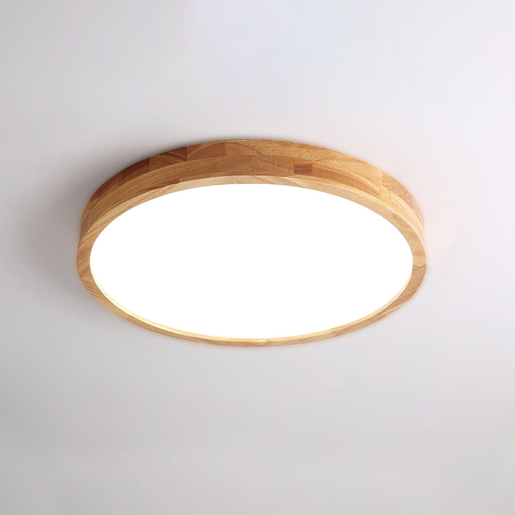 Wooden Geometric Ceiling Light | Adjustable LED, Natural Wood & Acrylic Shades for Modern Home Decor