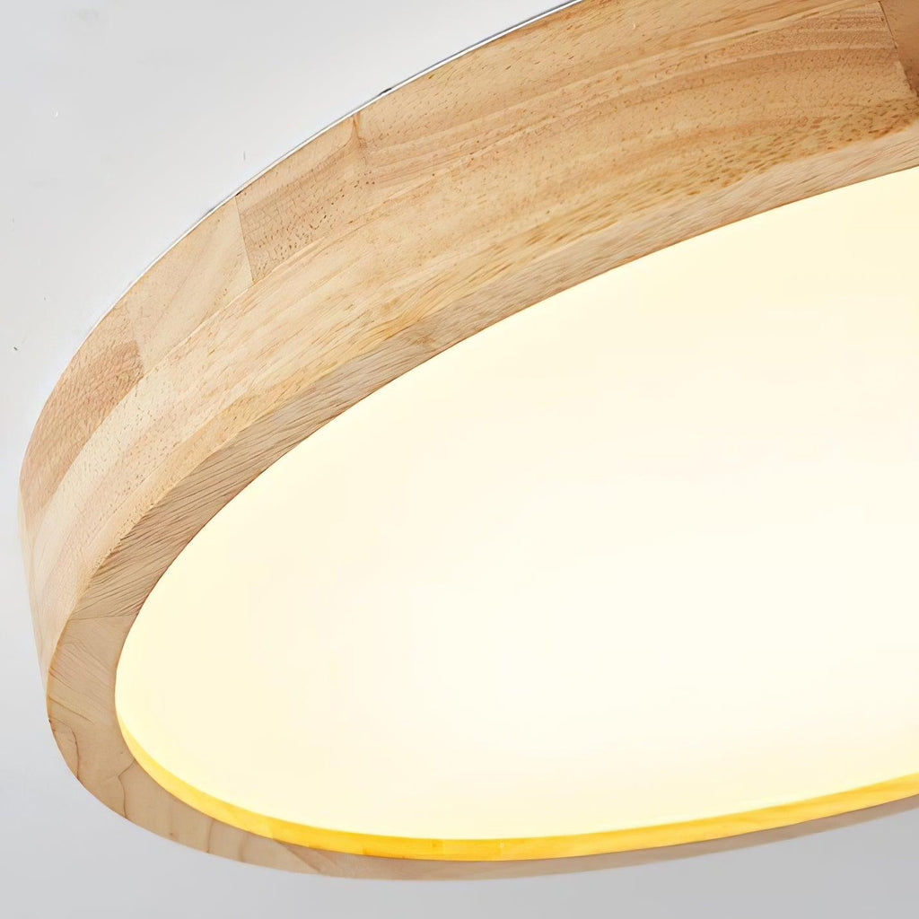 Wooden Geometric Ceiling Light | Adjustable LED, Natural Wood & Acrylic Shades for Modern Home Decor