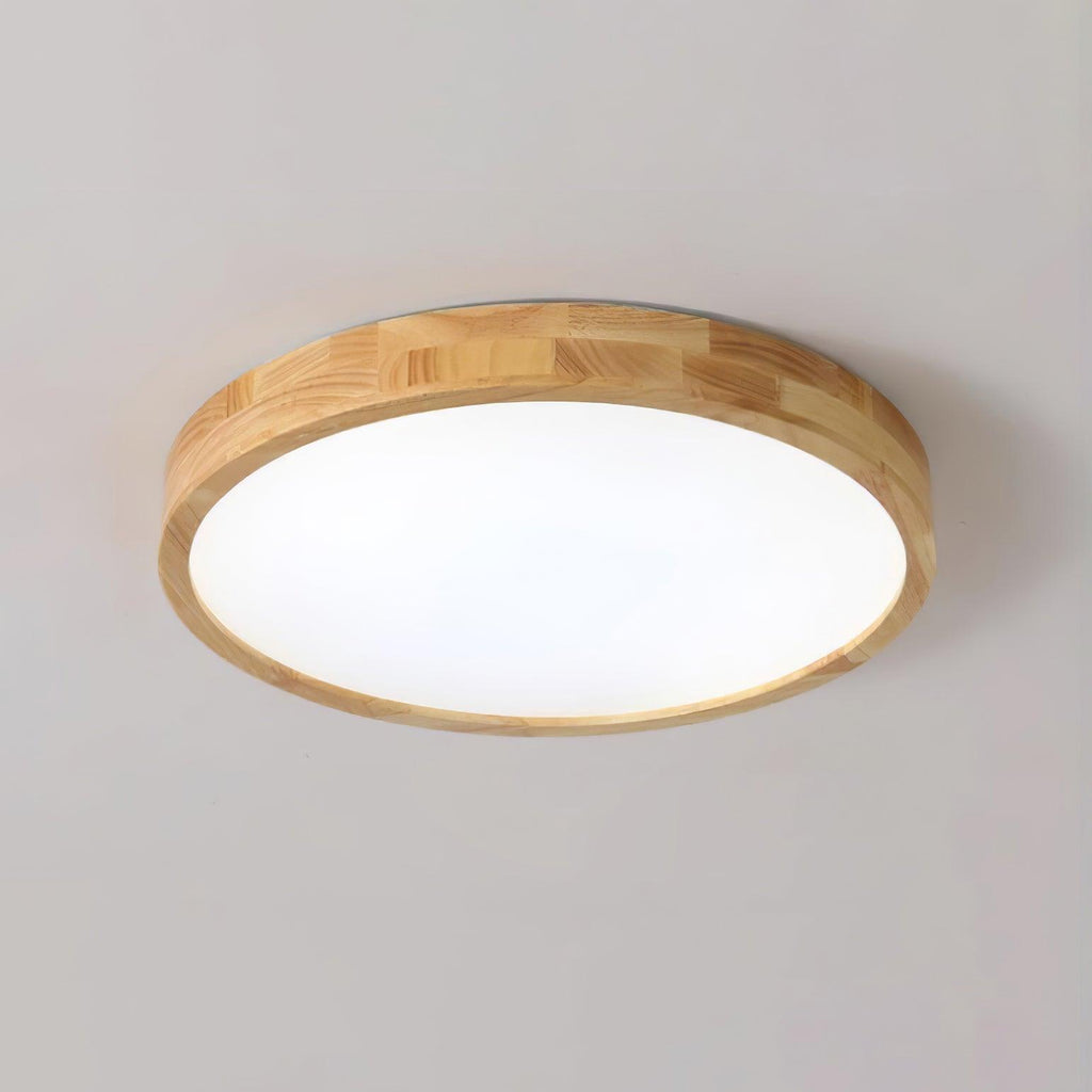 Wooden Geometric Ceiling Light | Adjustable LED, Natural Wood & Acrylic Shades for Modern Home Decor