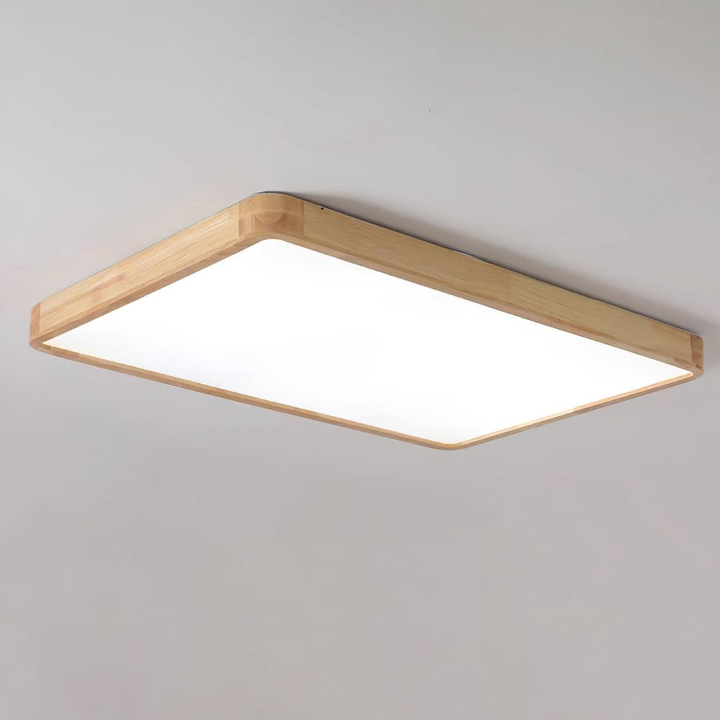 Wooden Geometric Ceiling Light | Adjustable LED, Natural Wood & Acrylic Shades for Modern Home Decor