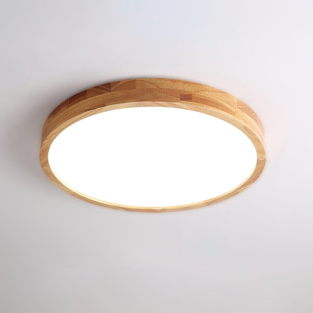 Wooden Geometric Ceiling Light | Adjustable LED, Natural Wood & Acrylic Shades for Modern Home Decor