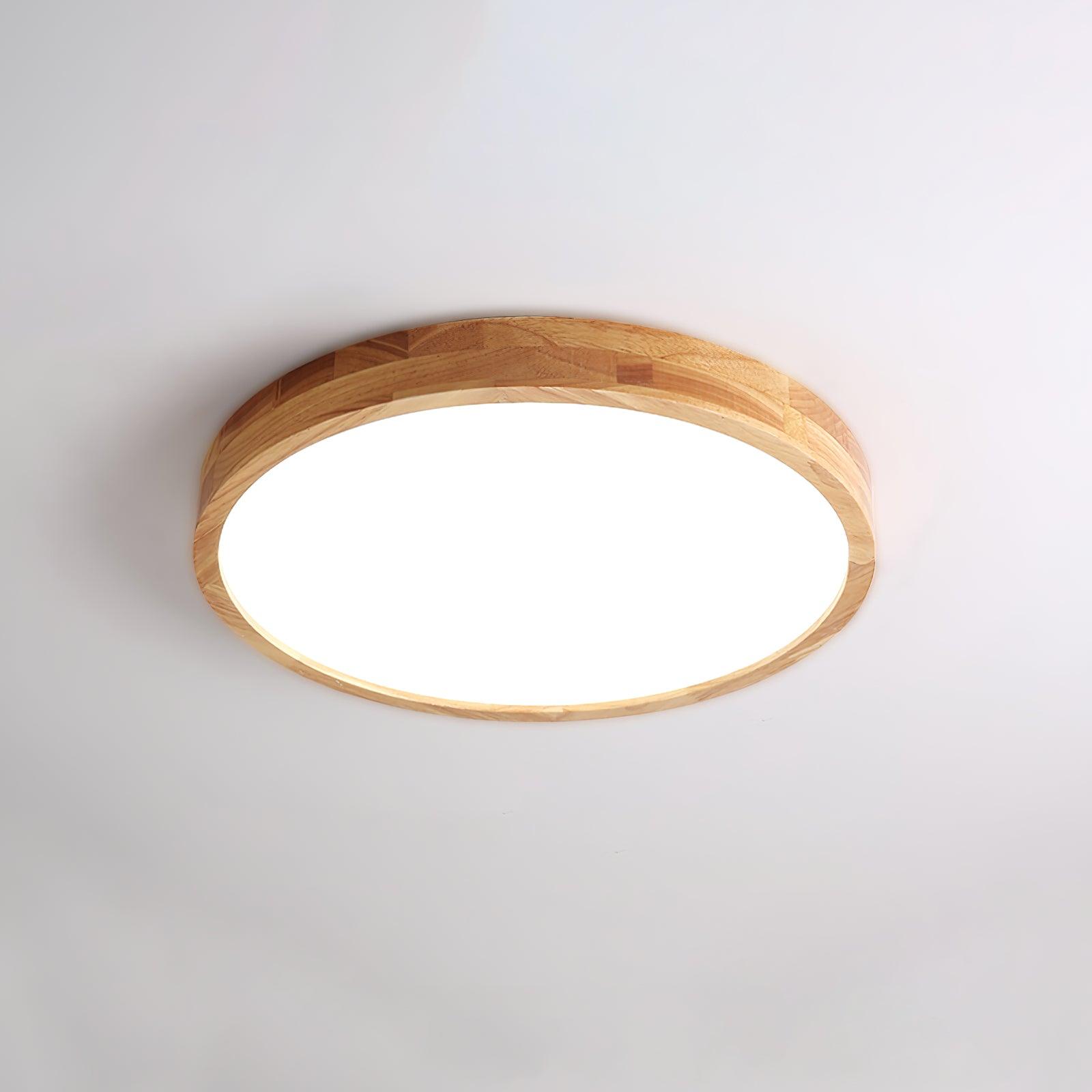 Wooden Geometric Ceiling Light | Adjustable LED, Natural Wood & Acrylic Shades for Modern Home Decor