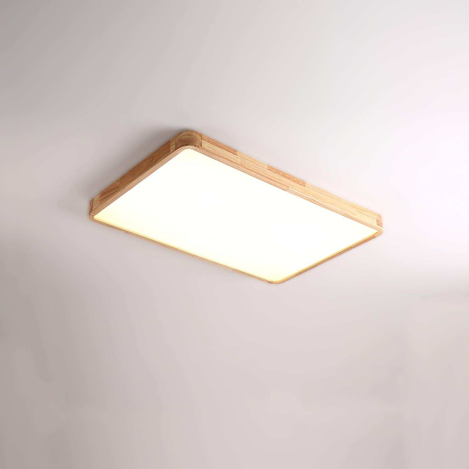Wooden Geometric Ceiling Light | Adjustable LED, Natural Wood & Acrylic Shades for Modern Home Decor