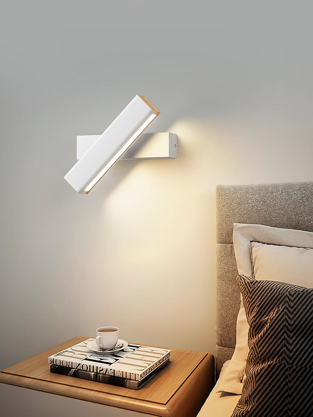 LED Clasp Wall Lamp - Adjustable Arm Fixture for Living Room, Bedroom & Hallway Lighting