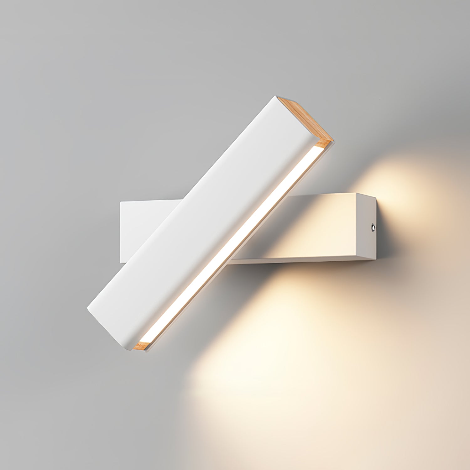 LED Clasp Wall Lamp - Adjustable Arm Fixture for Living Room, Bedroom & Hallway Lighting