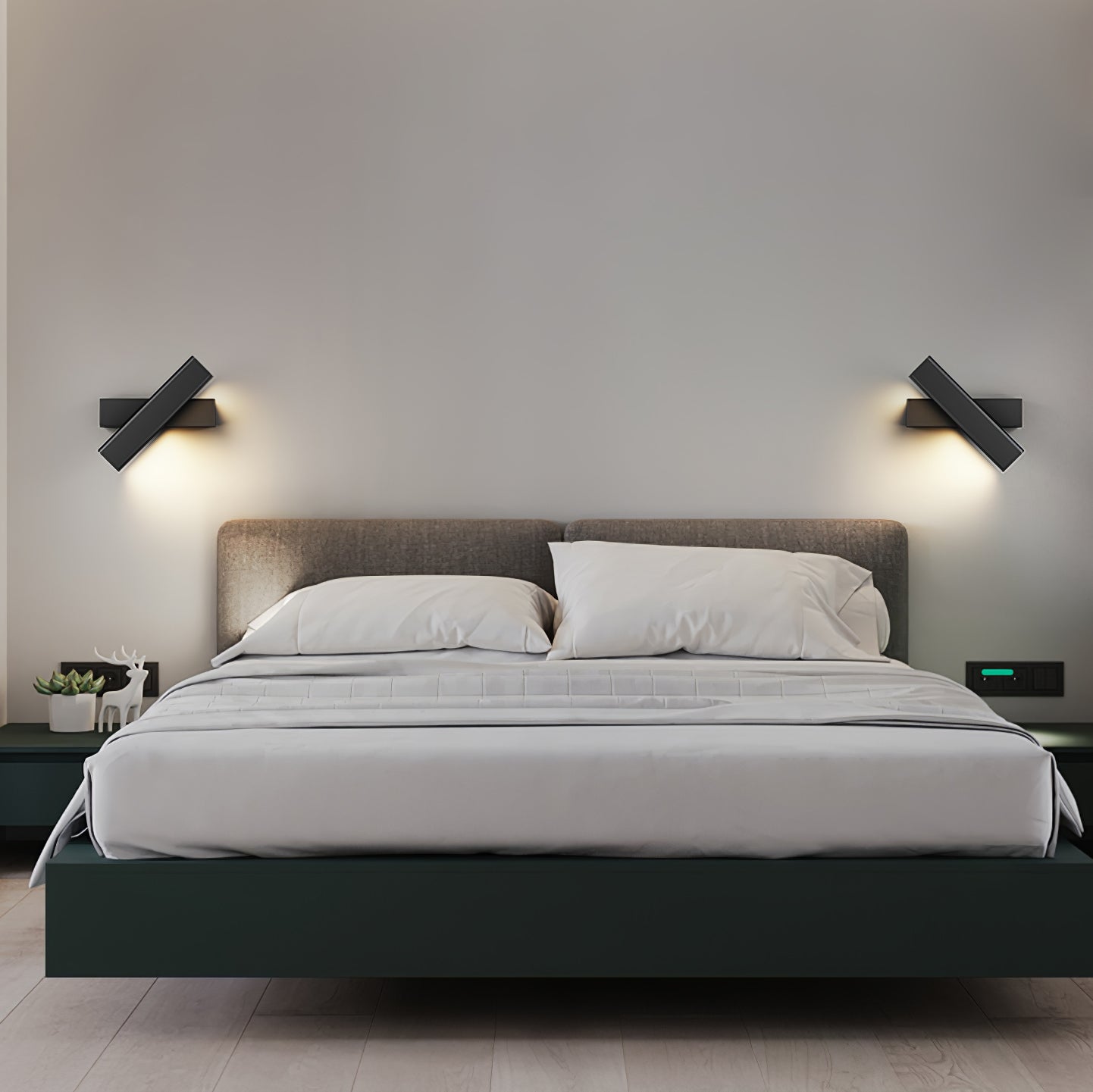 LED Clasp Wall Lamp - Adjustable Arm Fixture for Living Room, Bedroom & Hallway Lighting