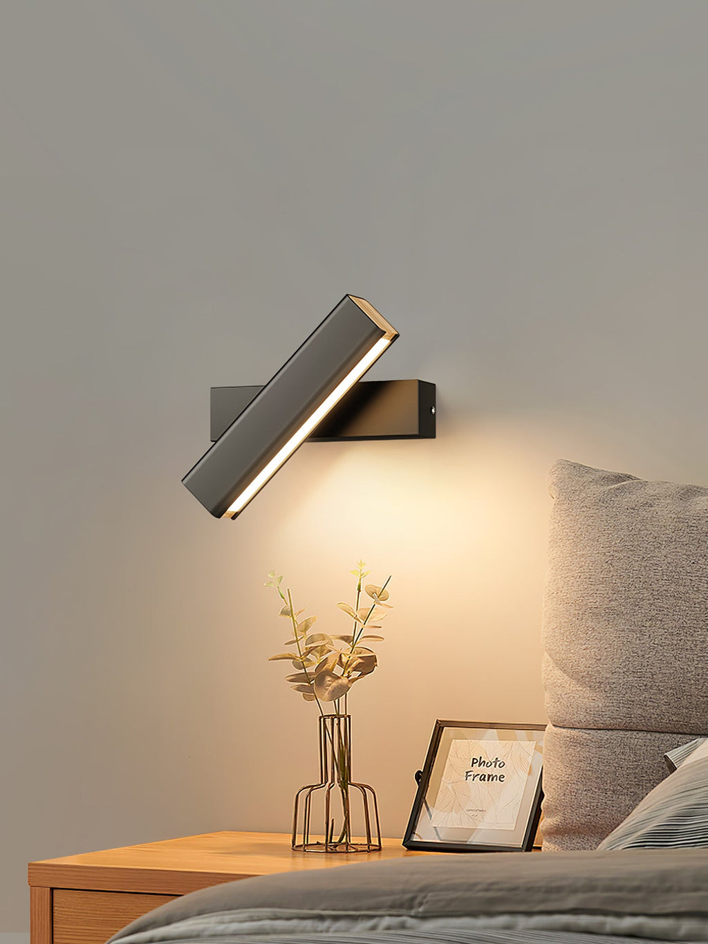 LED Clasp Wall Lamp - Adjustable Arm Fixture for Living Room, Bedroom & Hallway Lighting