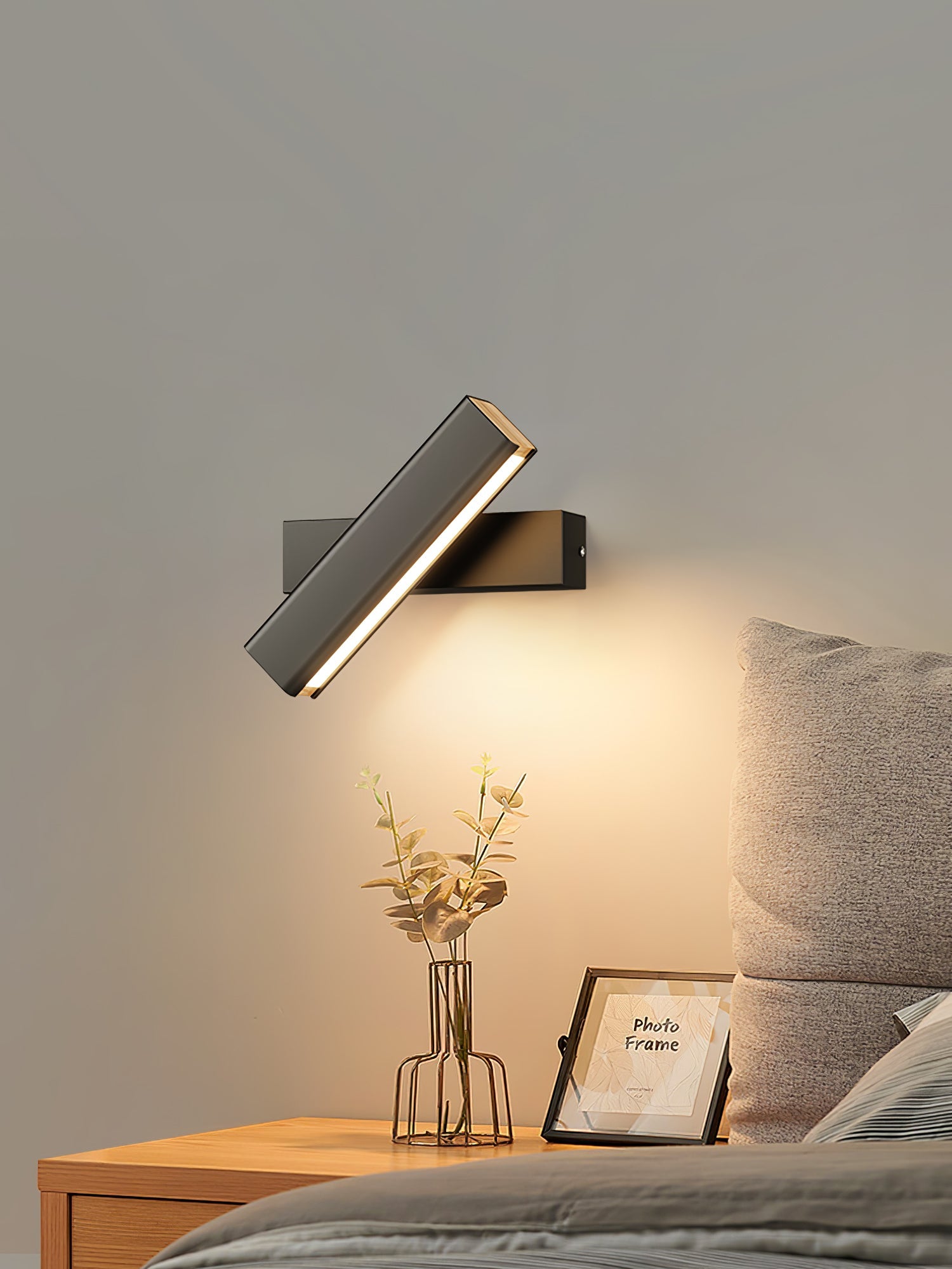 LED Clasp Wall Lamp - Adjustable Arm Fixture for Living Room, Bedroom & Hallway Lighting