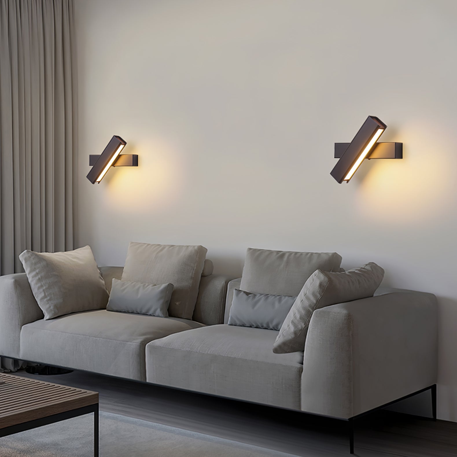 LED Clasp Wall Lamp - Adjustable Arm Fixture for Living Room, Bedroom & Hallway Lighting