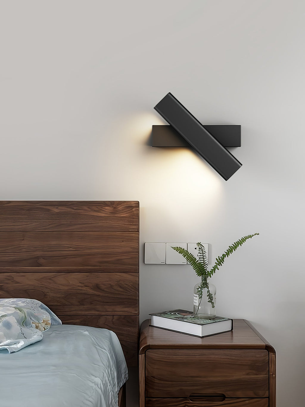 LED Clasp Wall Lamp - Adjustable Arm Fixture for Living Room, Bedroom & Hallway Lighting