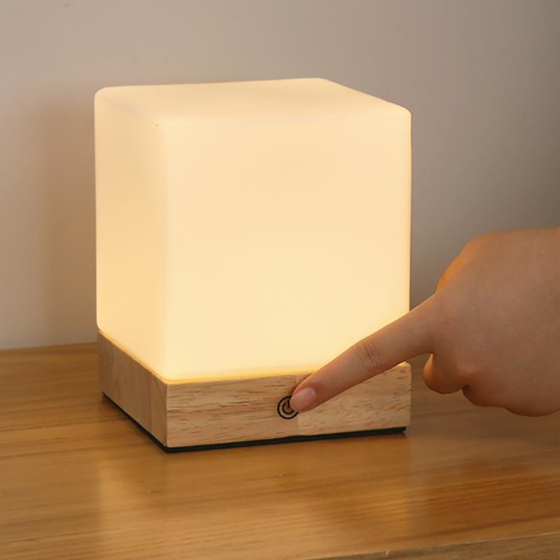 LED Mini Cube Table Lamp - Modern Ambient Lighting for Home, Office, and Nightstands