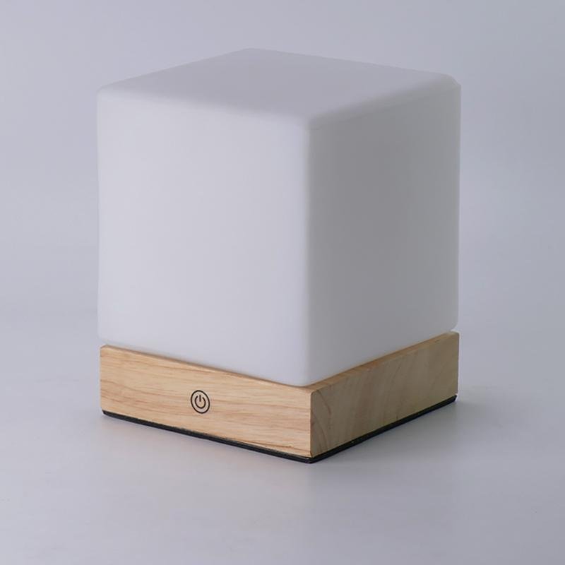LED Mini Cube Table Lamp - Modern Ambient Lighting for Home, Office, and Nightstands